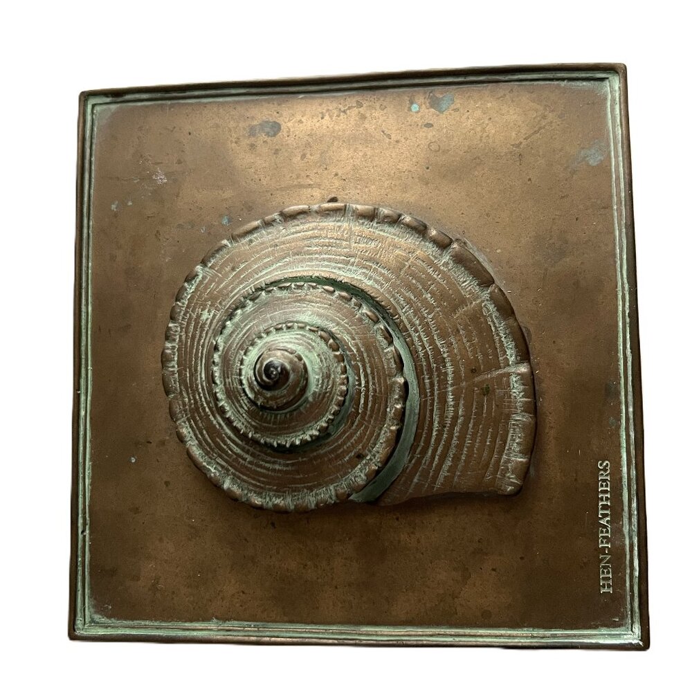 Cast Bronze Over Stone Nutmeg Seashell Wall Decor